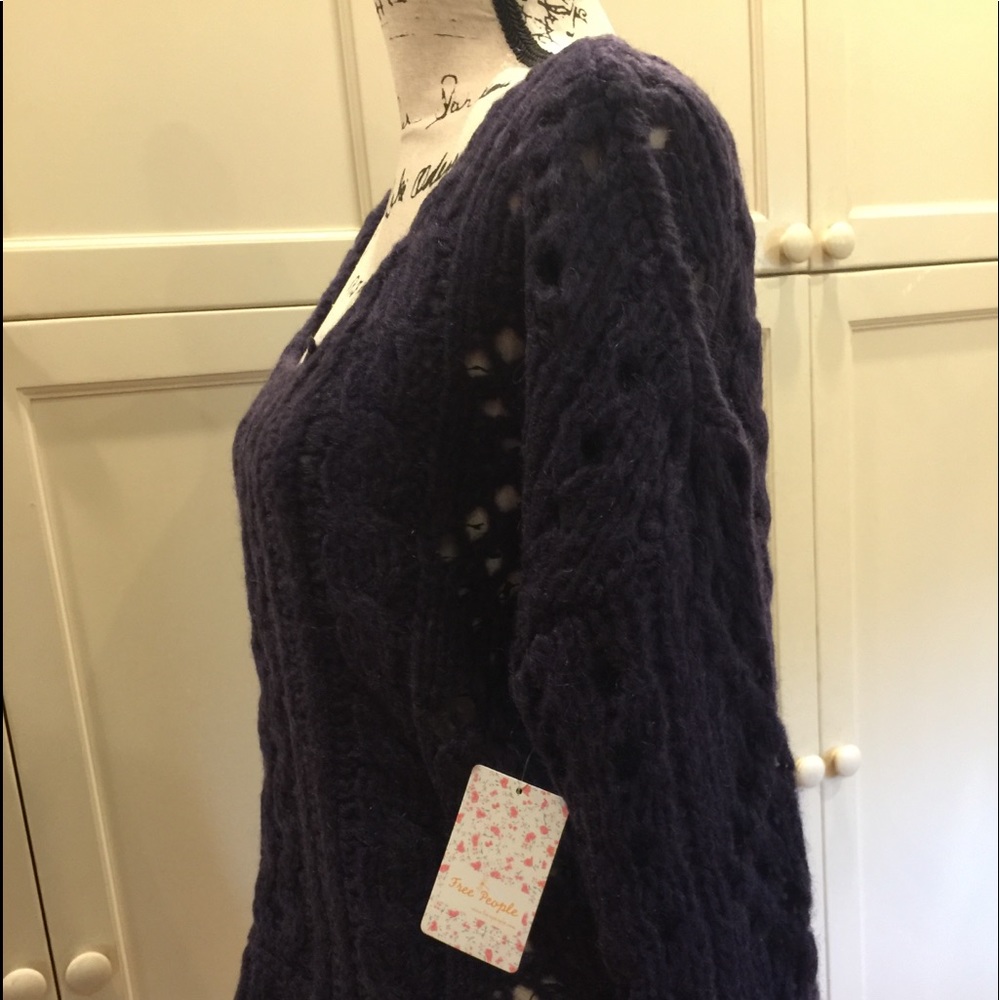 NWT Free People size M amethyst sweater